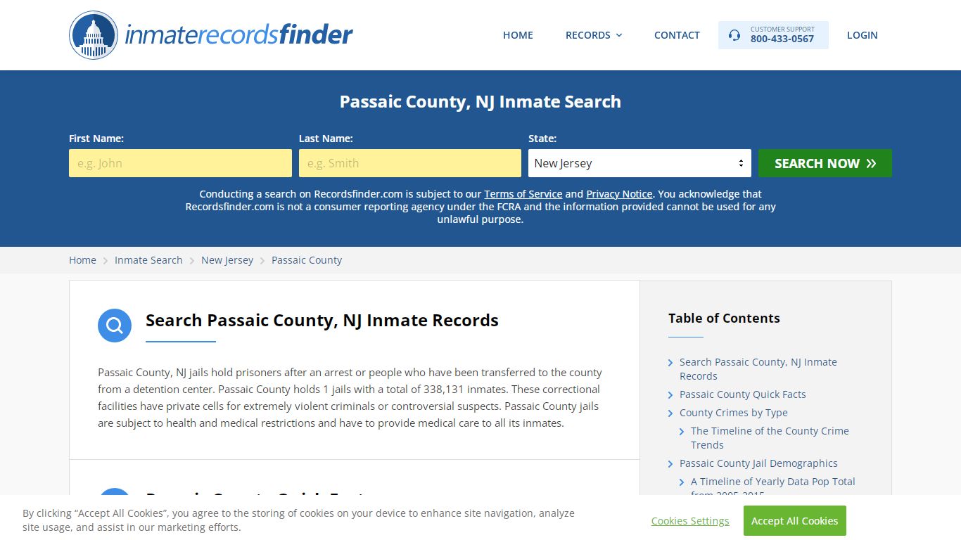 Passaic County, NJ Inmate Lookup & Jail Records Online